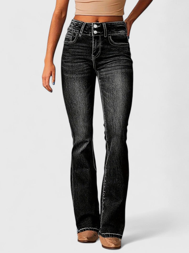 Women's Fitted Stretch Flare Pants