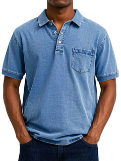 Duane | Men's Vintage Relaxed Fit Polo Shirt