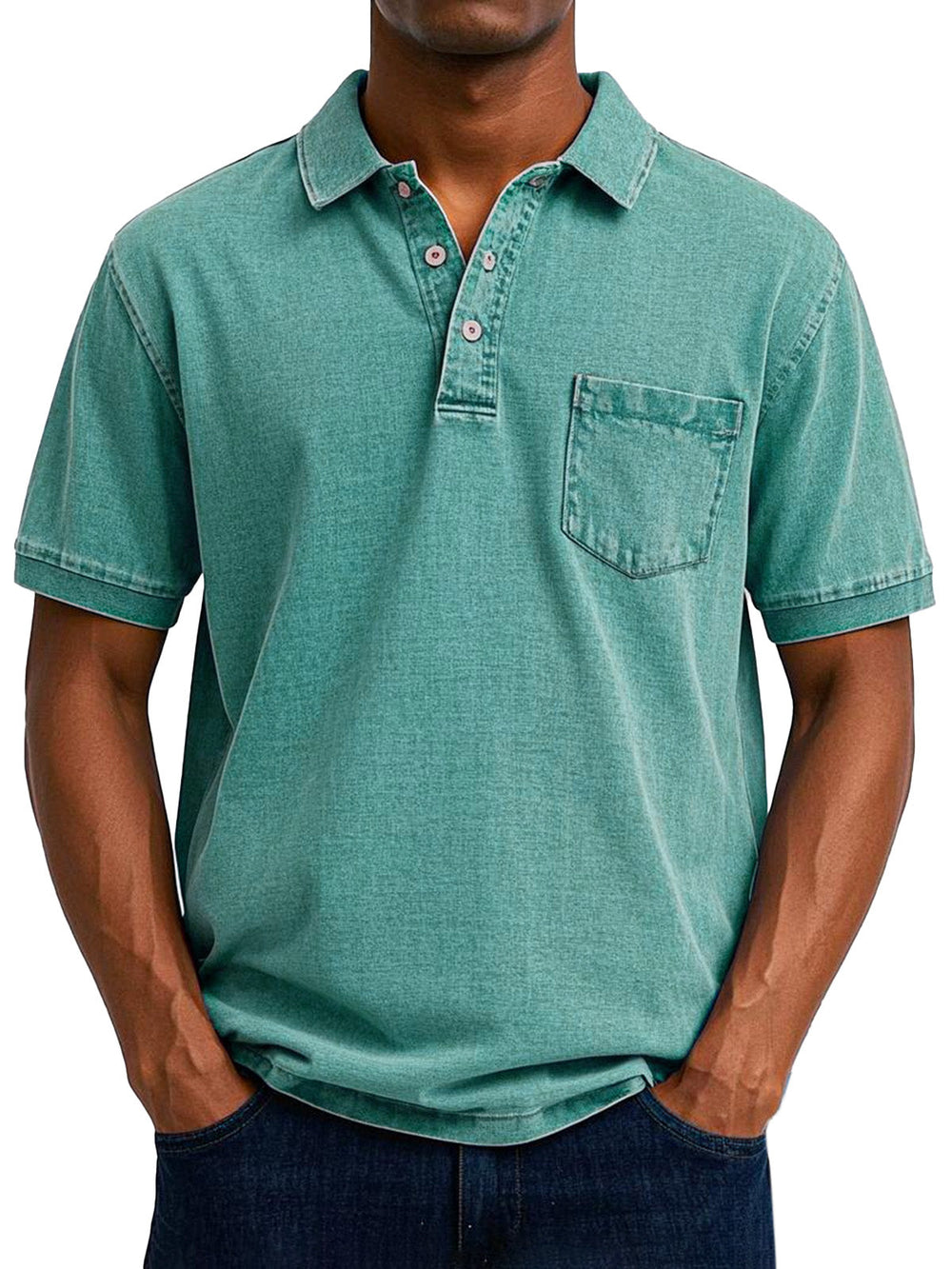 Men's Vintage Relaxed Fit Polo Shirt