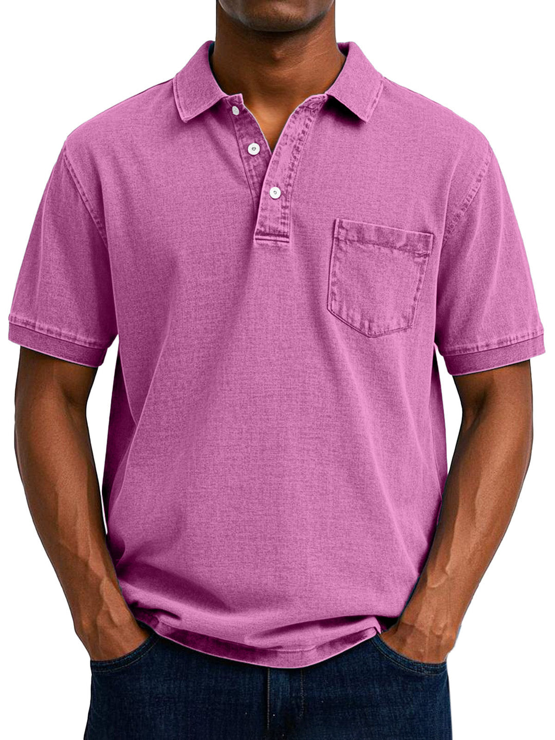 Men's Vintage Relaxed Fit Polo Shirt