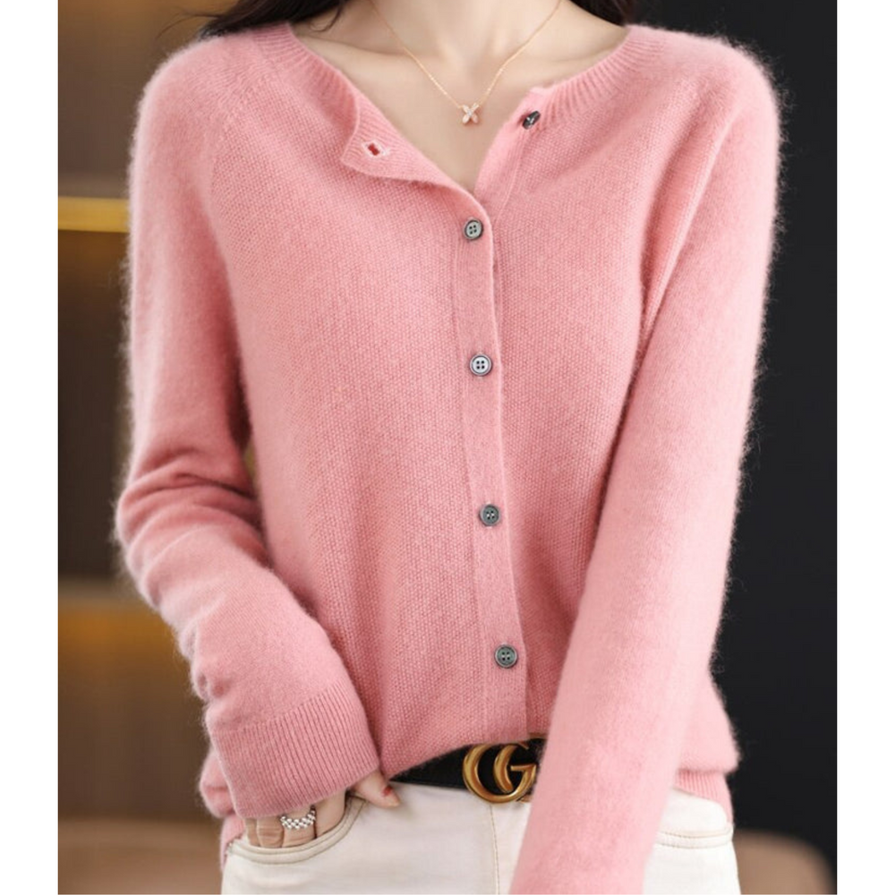 Women's Fine Knit Button Front Cardigan