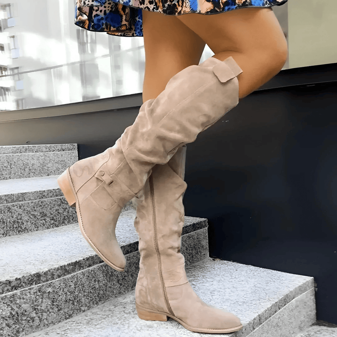 Women's Suede Knee High Boots