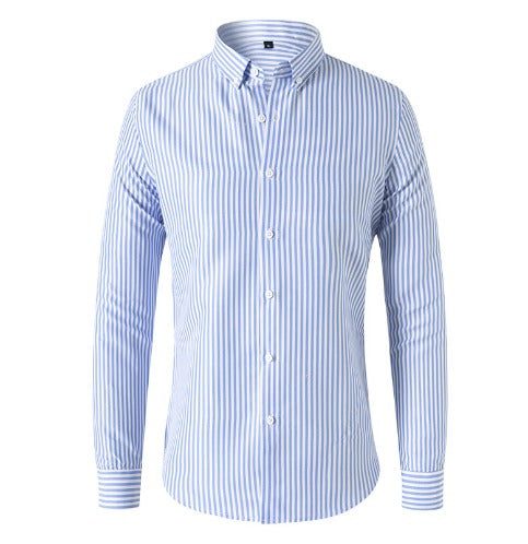 Men's Vertical Stripe Slim Fit Shirt