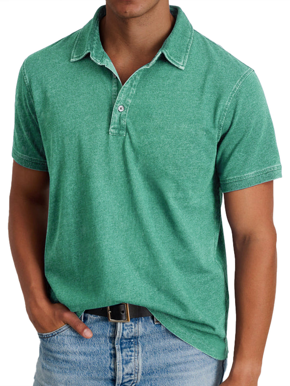 Men's Vintage Washed Relaxed Polo