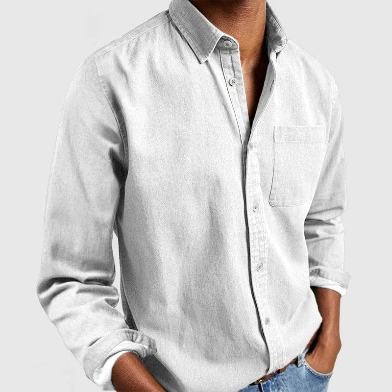 Men's Classic Structured Button Up Shirt