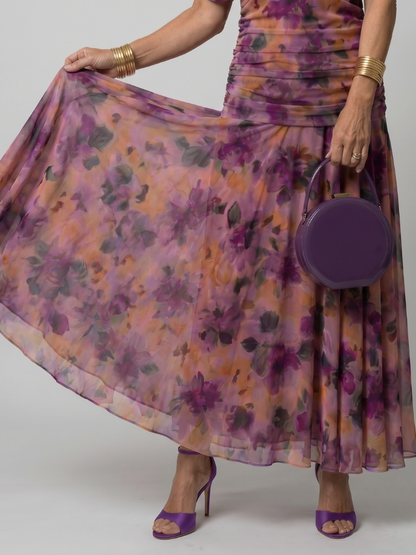 Women's Off Shoulder Flared Midi Dress