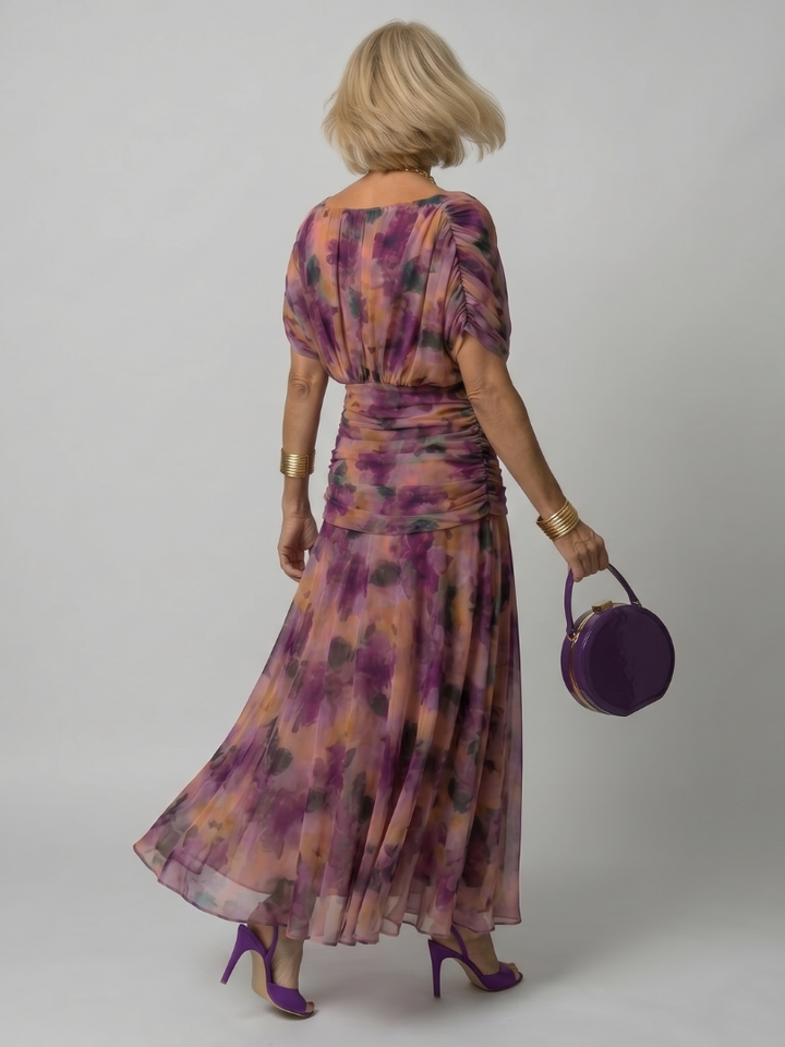 Women's Off Shoulder Flared Midi Dress
