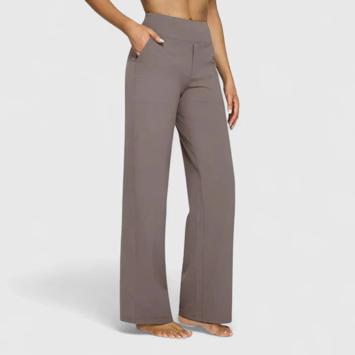 Women's Straight Leg Elastic Waist Pants