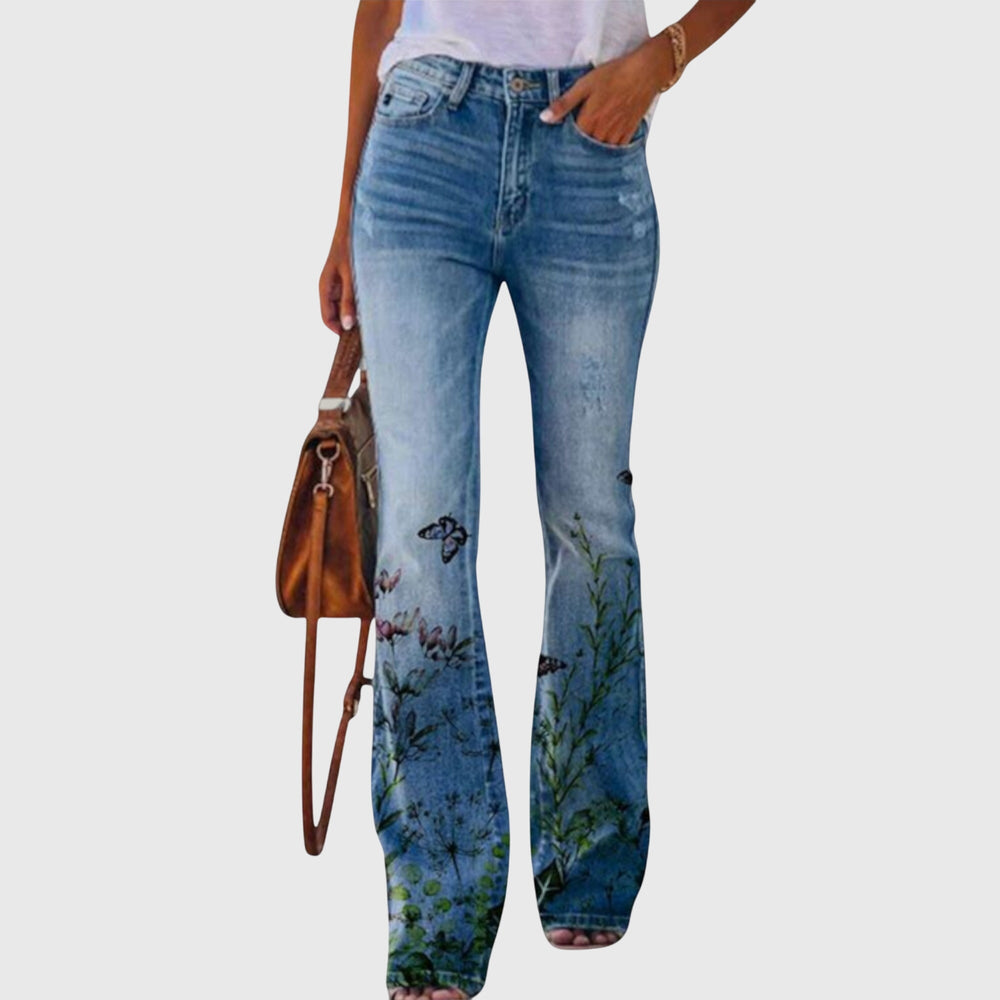 Women's Floral Print Wide Leg Pants