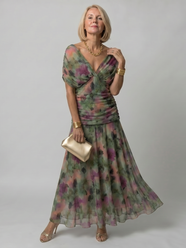 Women's Off Shoulder Flared Midi Dress