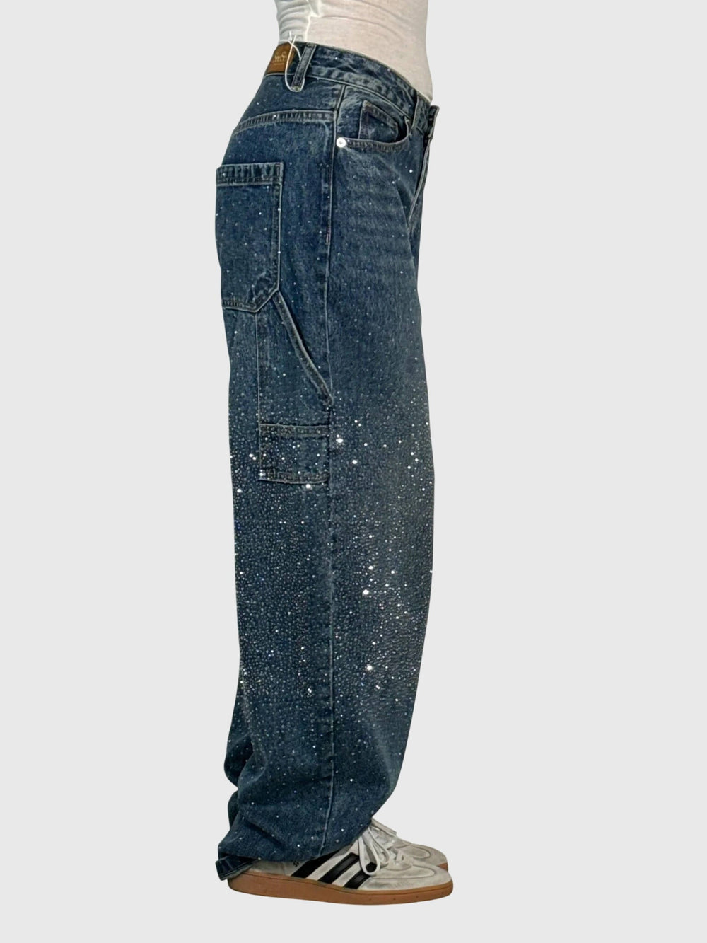 Women's Rhinestone Relaxed Fit Pants