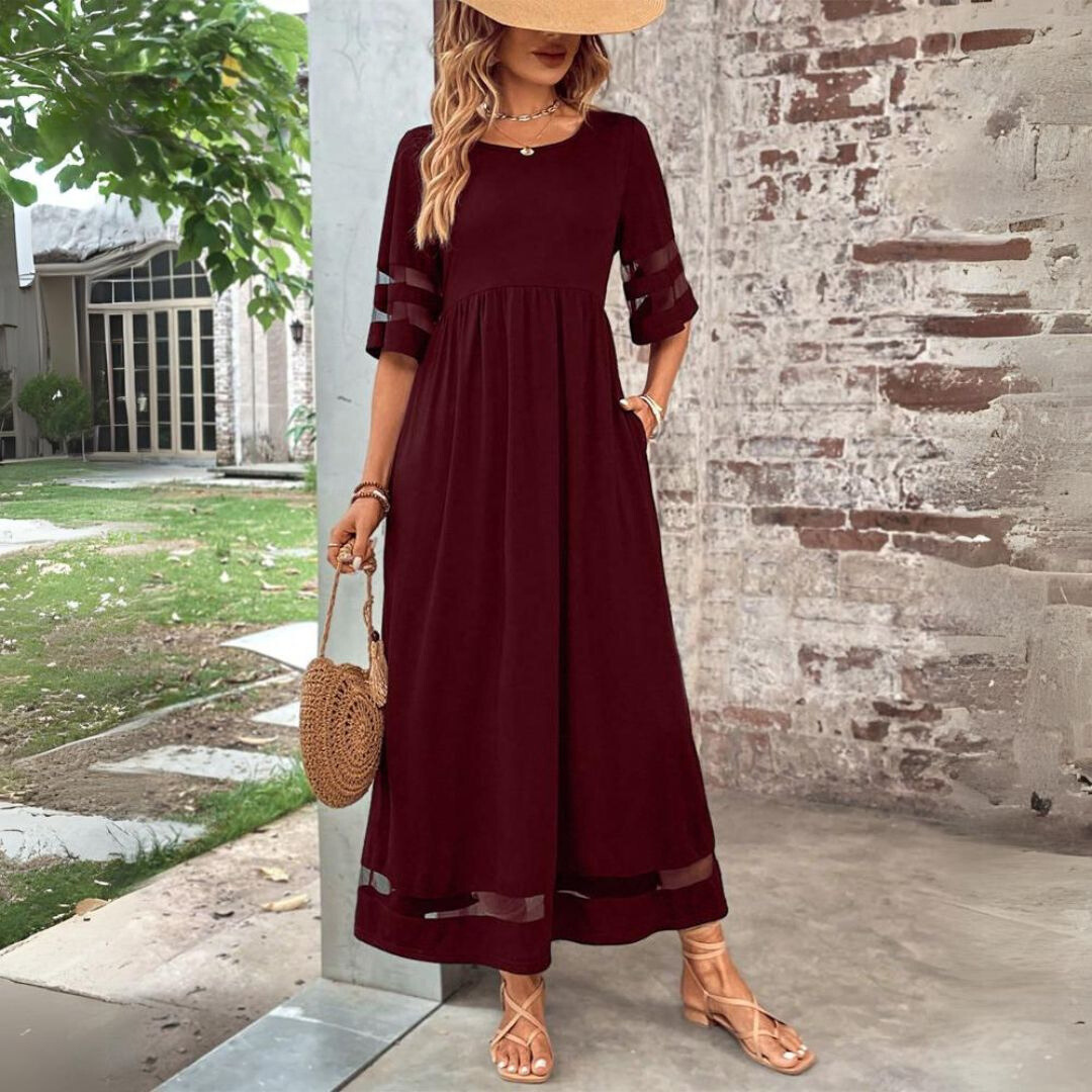Women's Tummy Control Empire Waist Dress