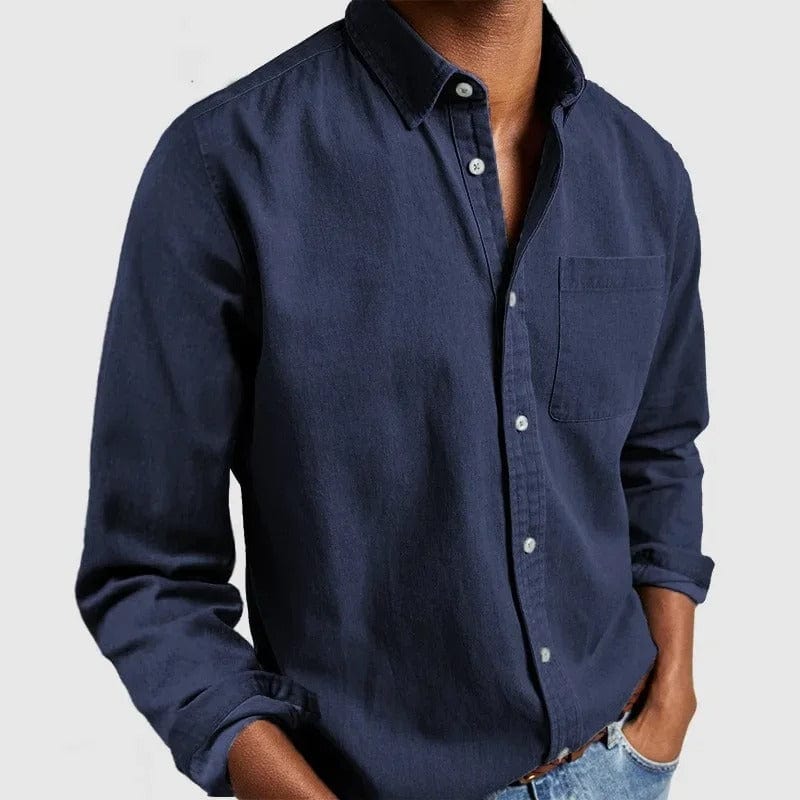 Men's Classic Structured Button Up Shirt