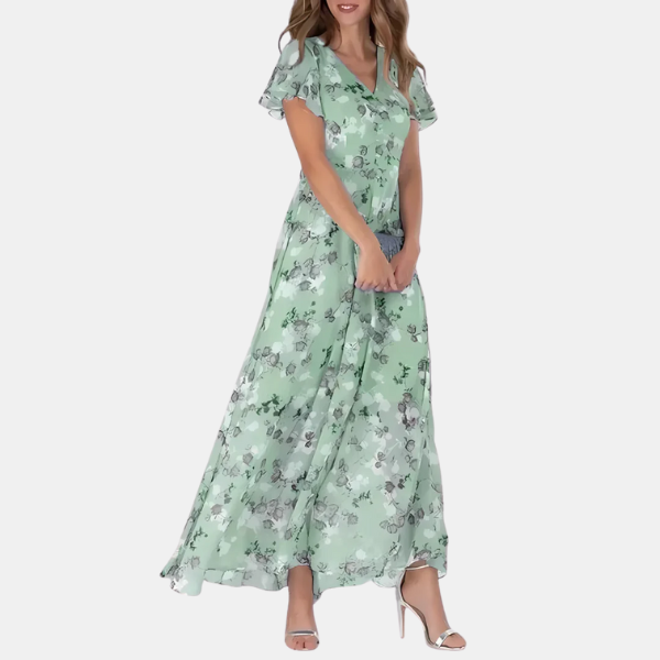 Women's Floral Print Relaxed Midi Dress