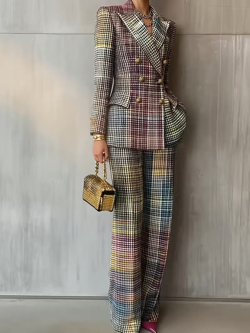 Dana | Women's Double Breasted Two Piece Pant Suit