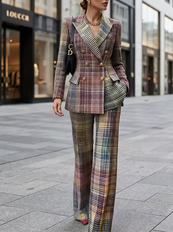 Dana | Women's Double Breasted Two Piece Pant Suit