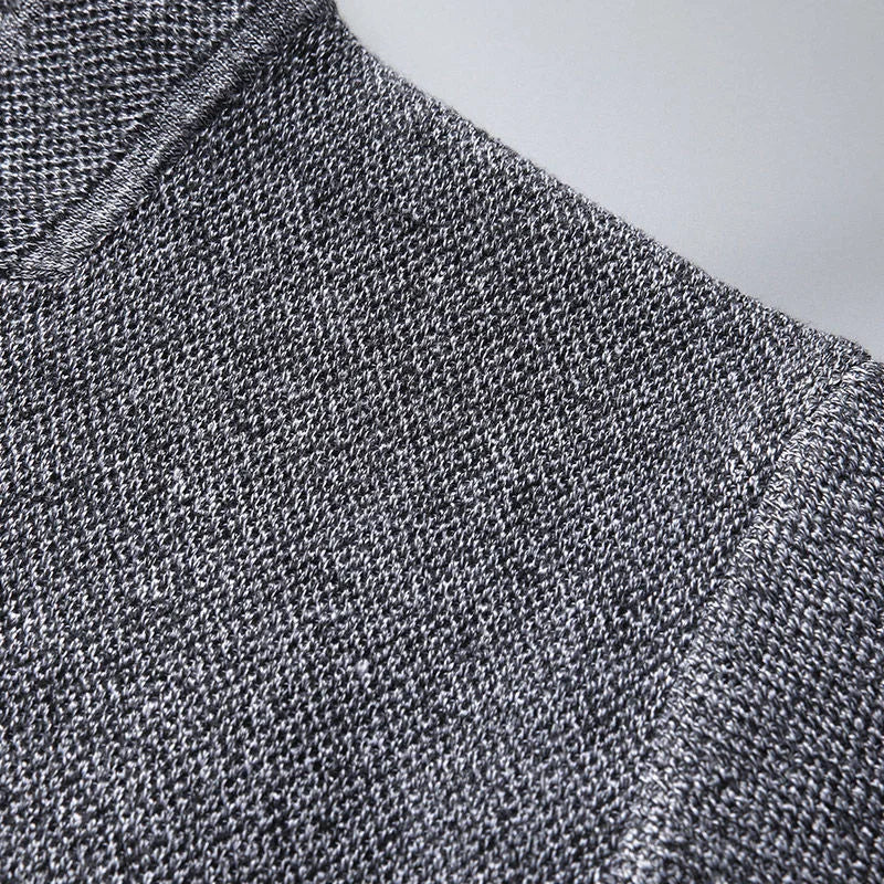 Men's Textured Knit Button Cardigan