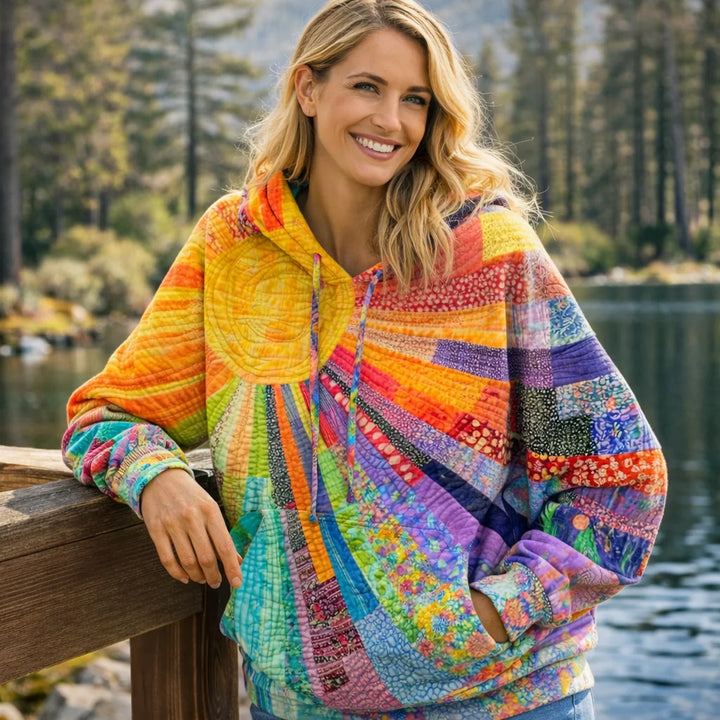 Jolene | Women's Patchwork Print Oversized Hoodie