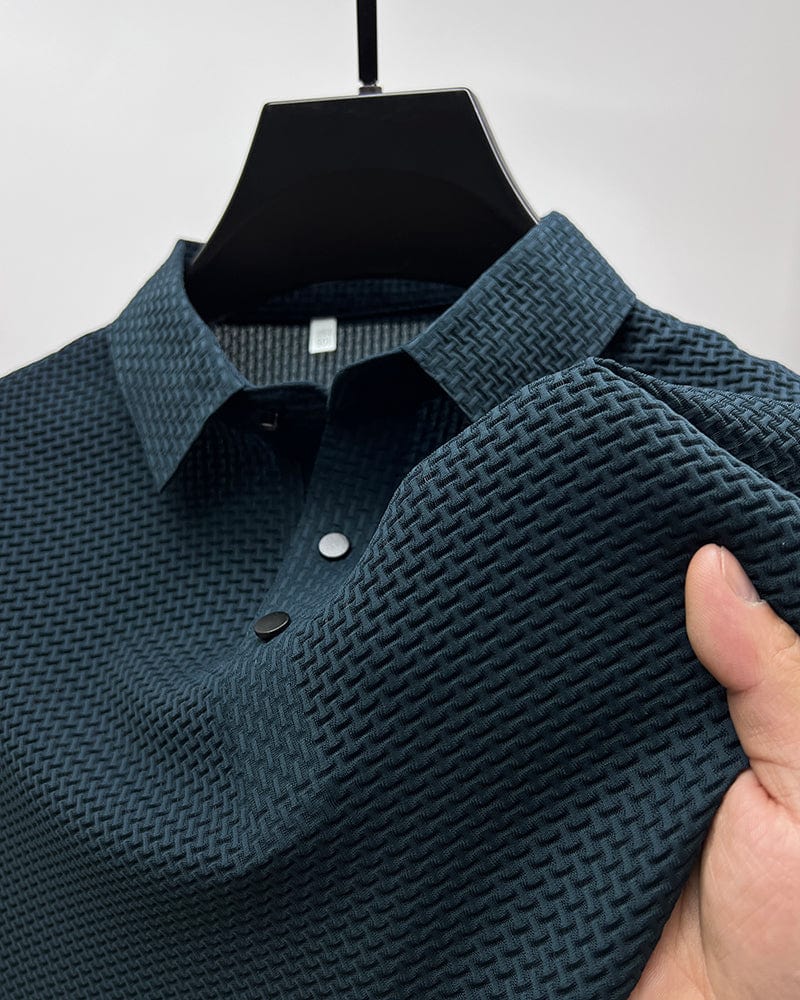 Men's Breathable Mesh Moisture Wicking Polo
