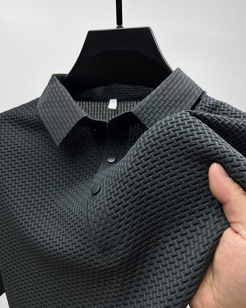 Men's Breathable Mesh Moisture Wicking Polo