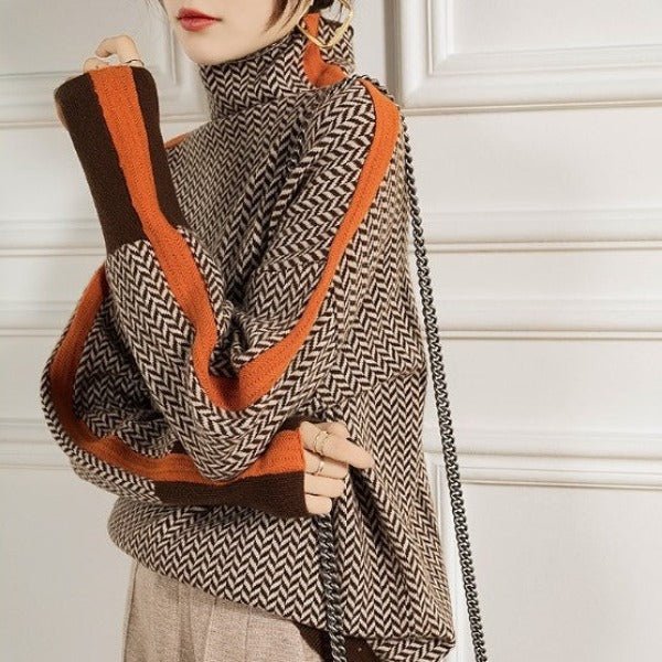 Women's Wool Turtleneck Sweater