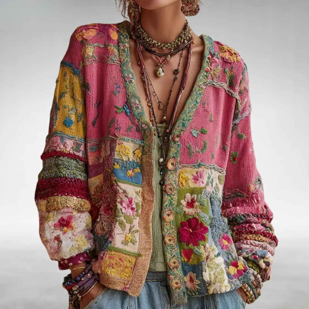 Women's Relaxed Boho Open Front Cardigan
