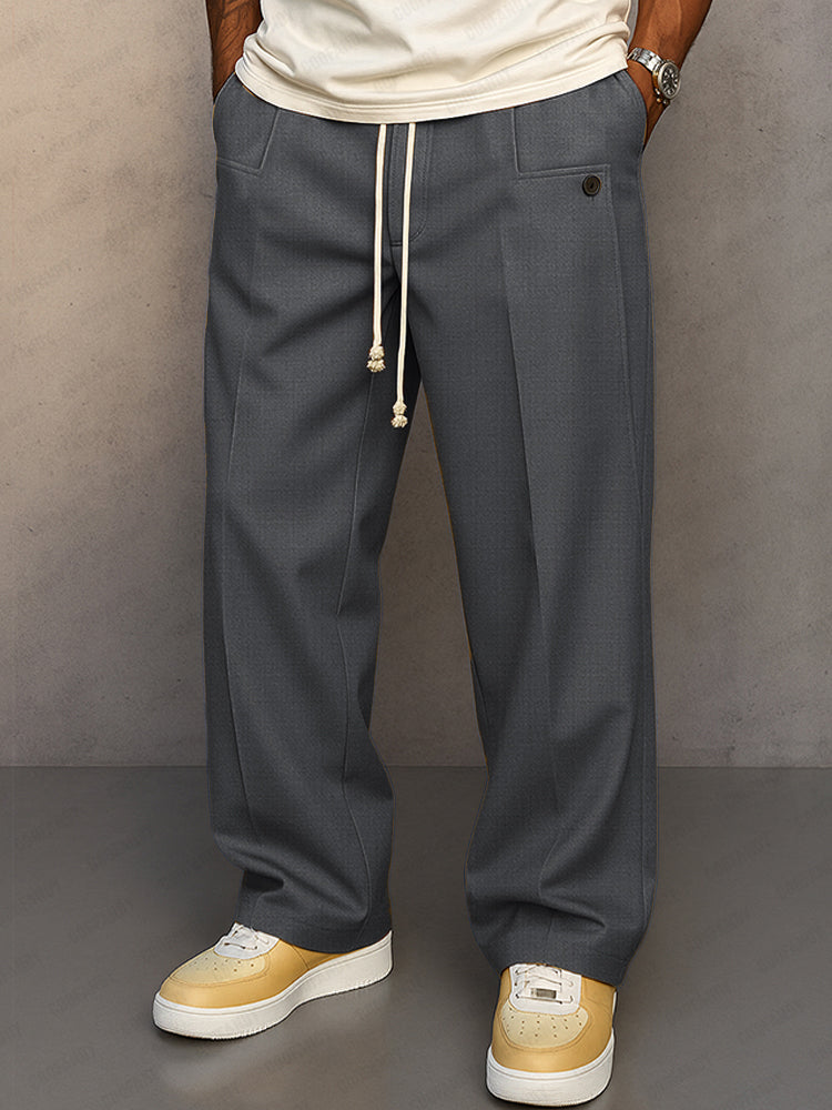 Men's Relaxed Fit Elastic Waist Pants