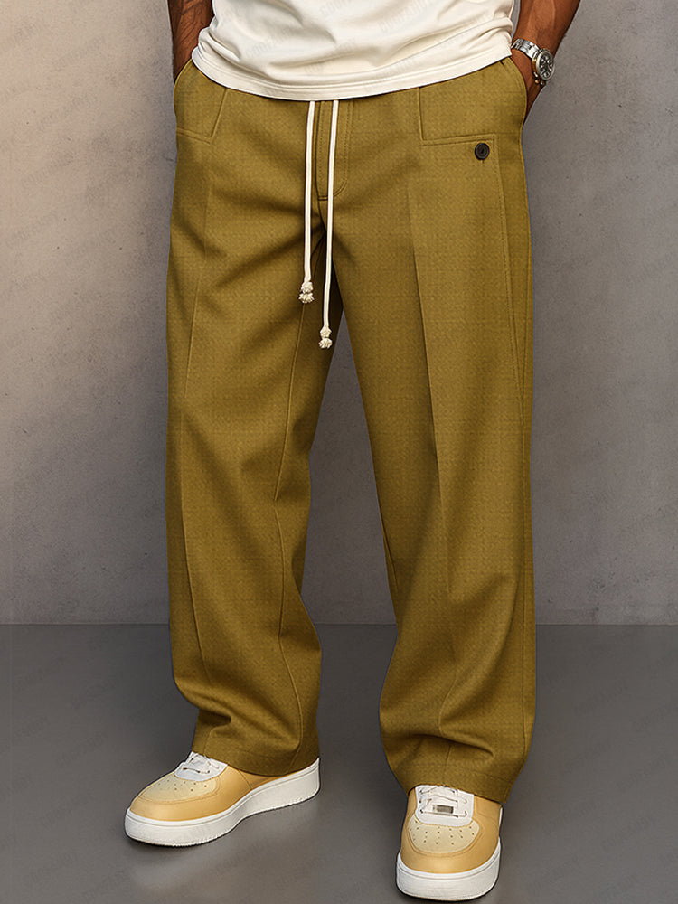 Men's Relaxed Fit Elastic Waist Pants