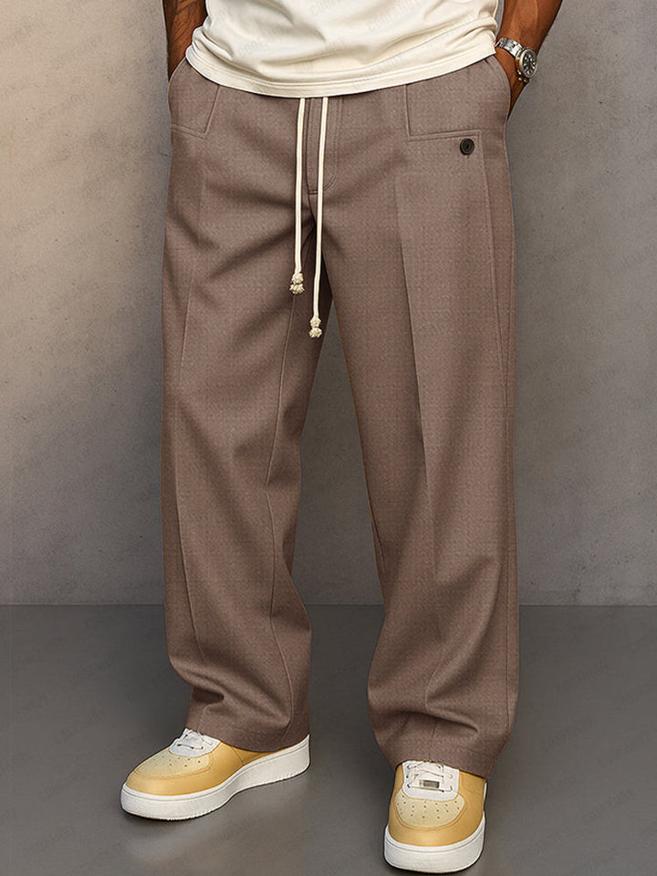 Men's Relaxed Fit Elastic Waist Pants