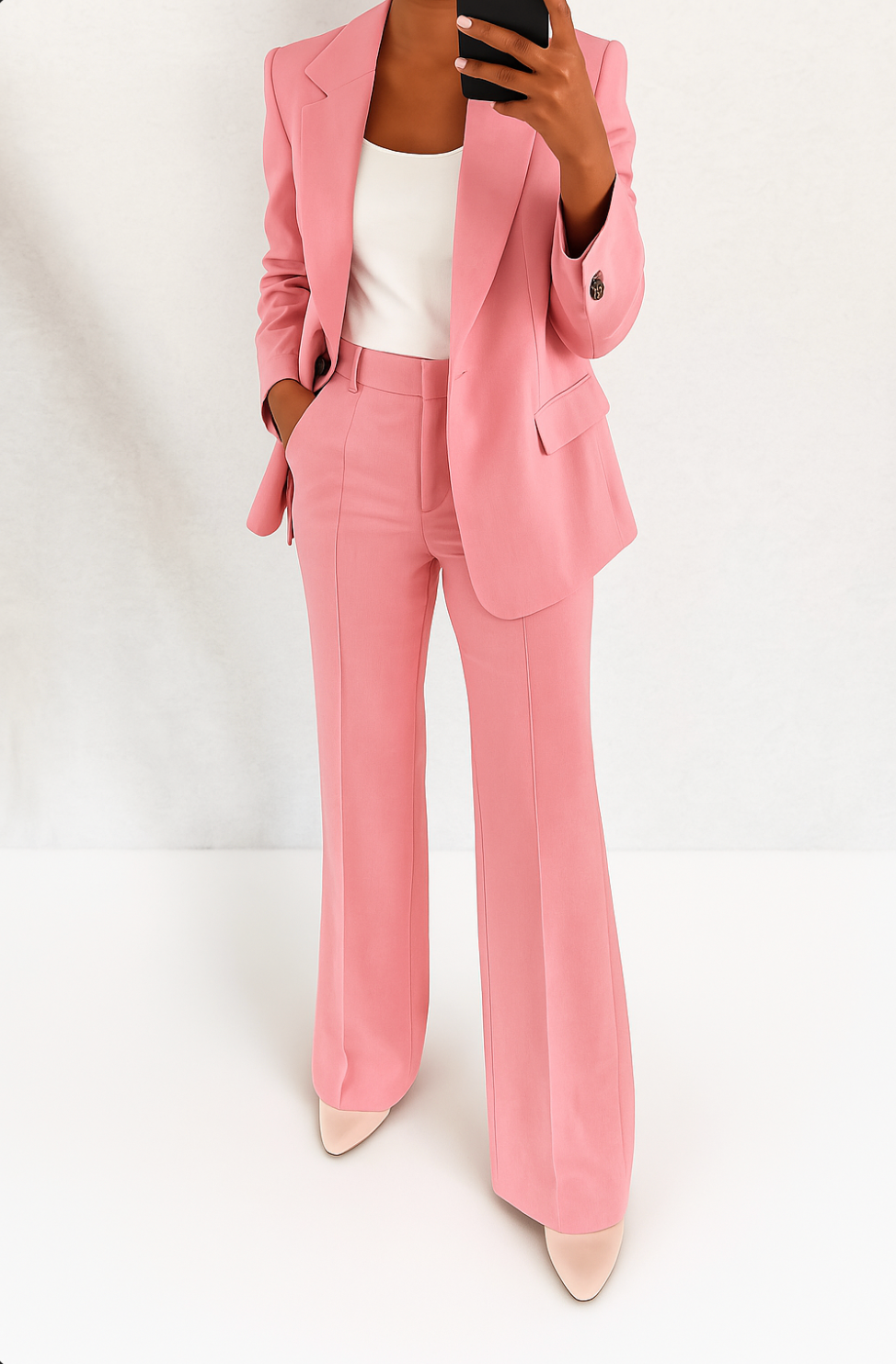 Women's Tailored Blazer and Pants Suit