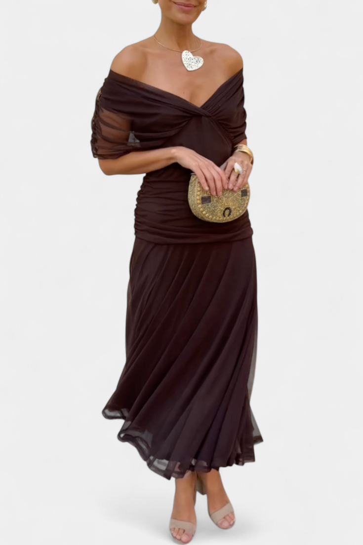Women's Floral V Neck Maxi Dress