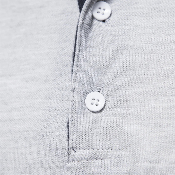 Men's Long Sleeve Embroidered Polo