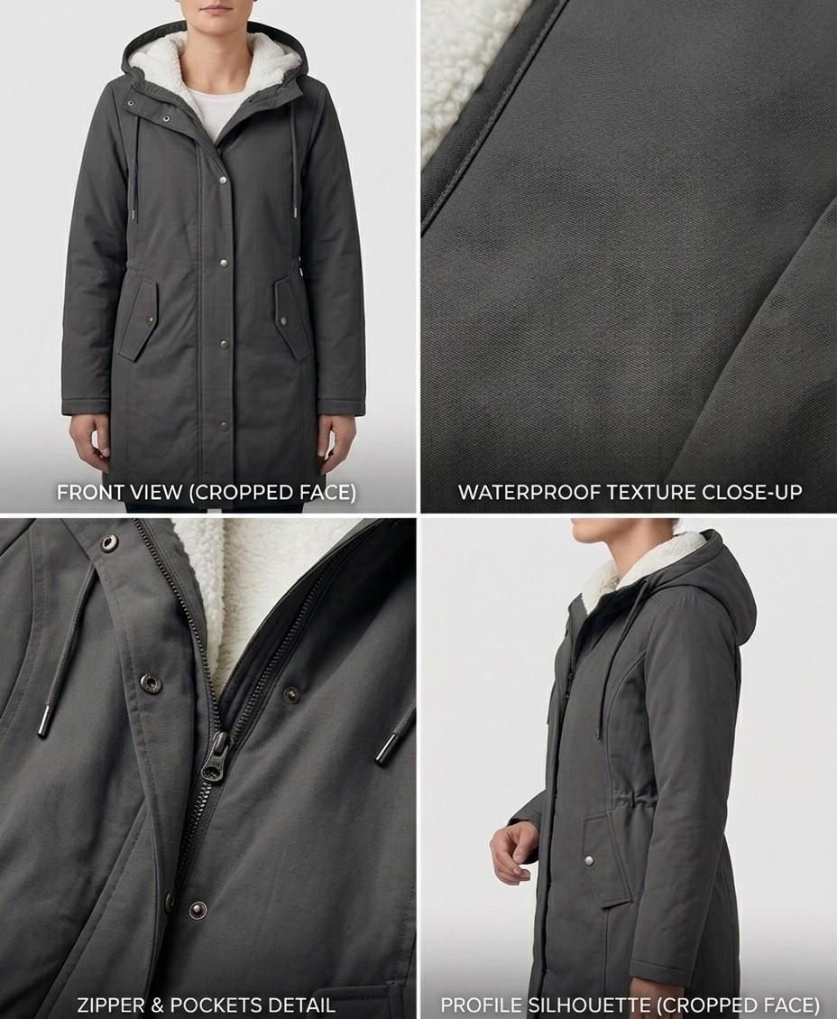 Women's Waterproof Storm Hood Parka