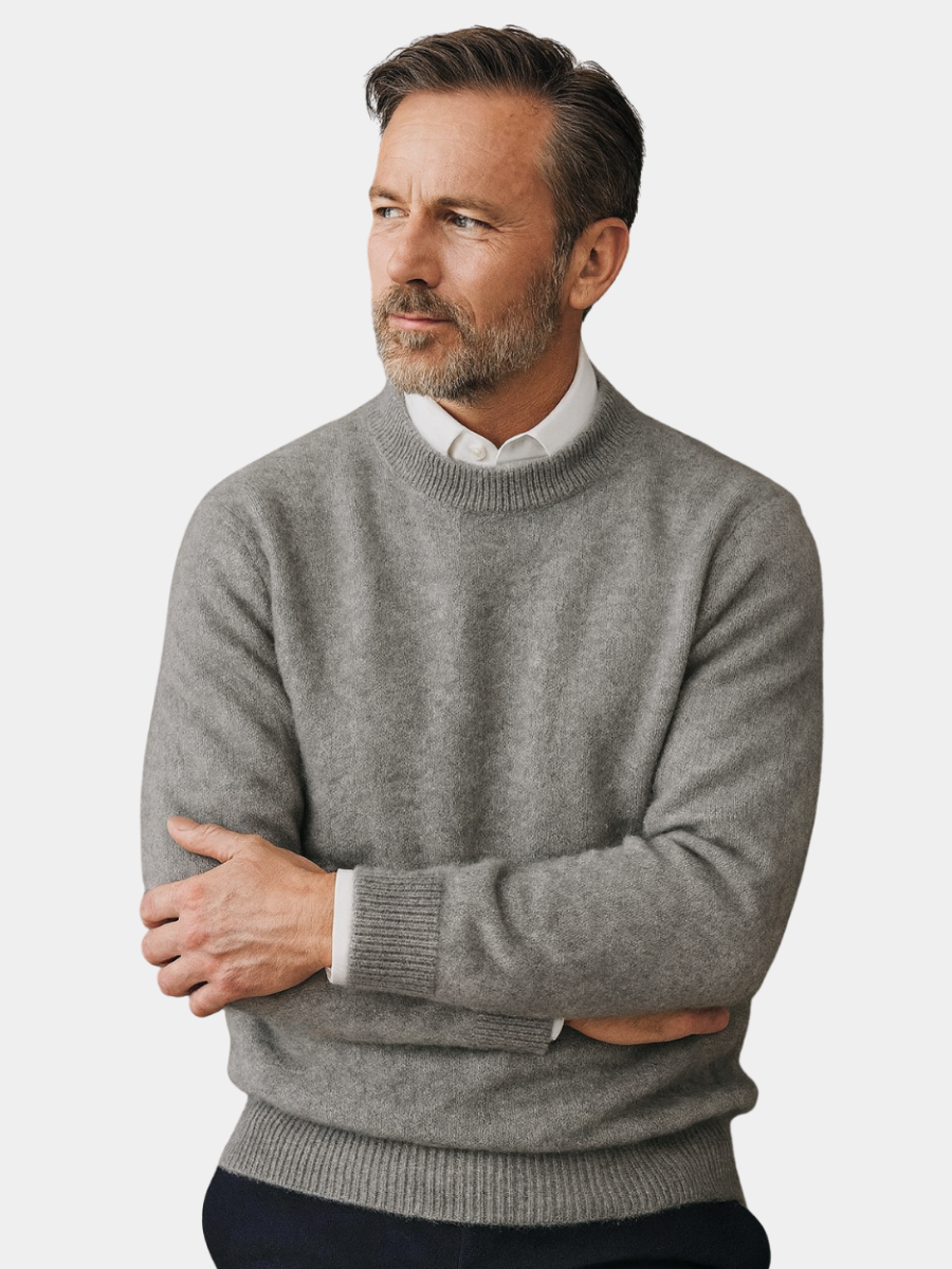 Men's Cashmere Crew Neck Pullover