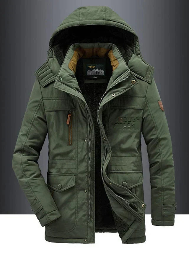 Men's Insulated Fleece Lined Winter Coat