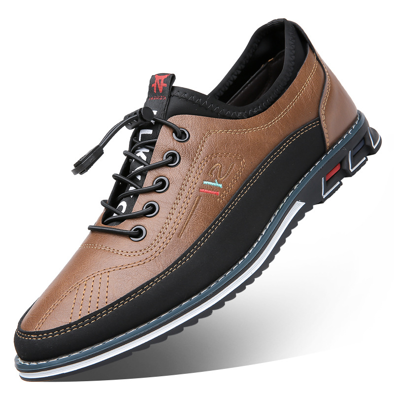 Men's Leather Cushioned Oxford Dress Shoes