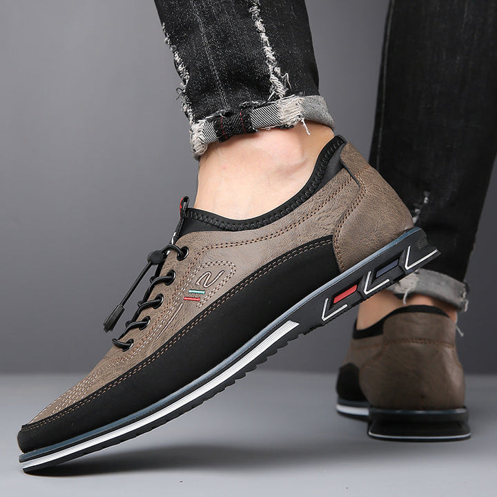 Men's Leather Cushioned Oxford Dress Shoes