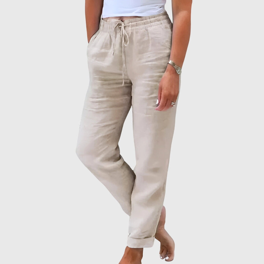 Women's Tailored Elastic Waist Pants