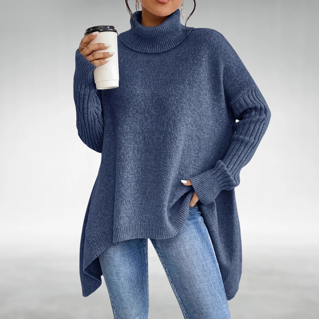 Women's Loose Fit Turtleneck Sweater