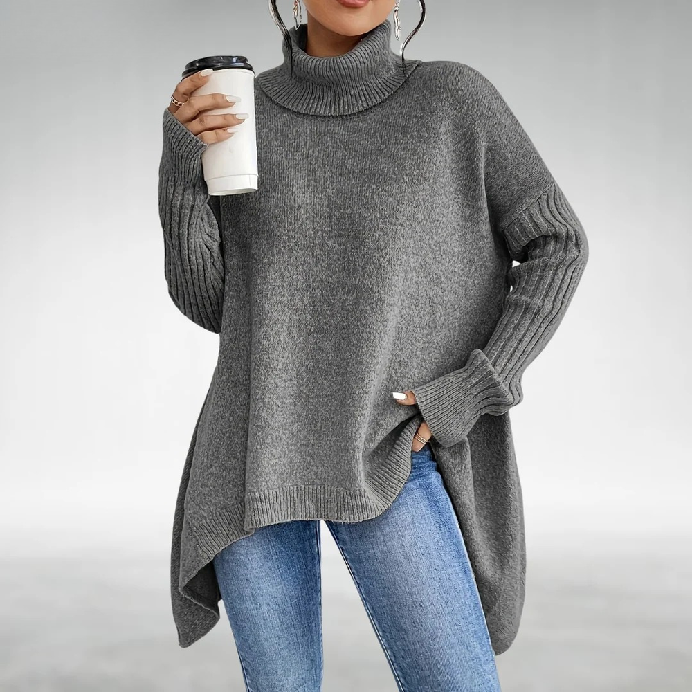 Women's Loose Fit Turtleneck Sweater