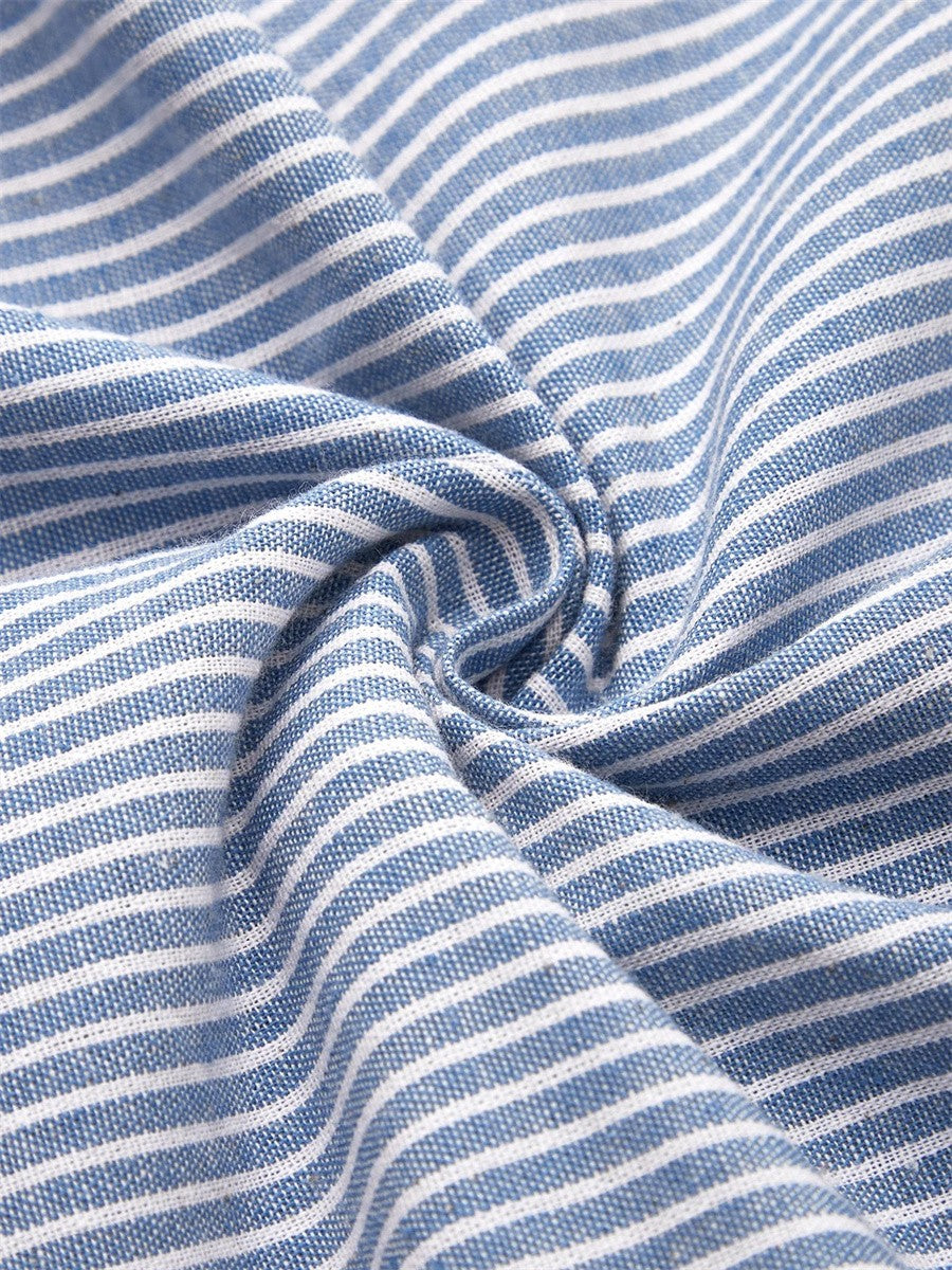 Women's Striped Relaxed Midi Dress
