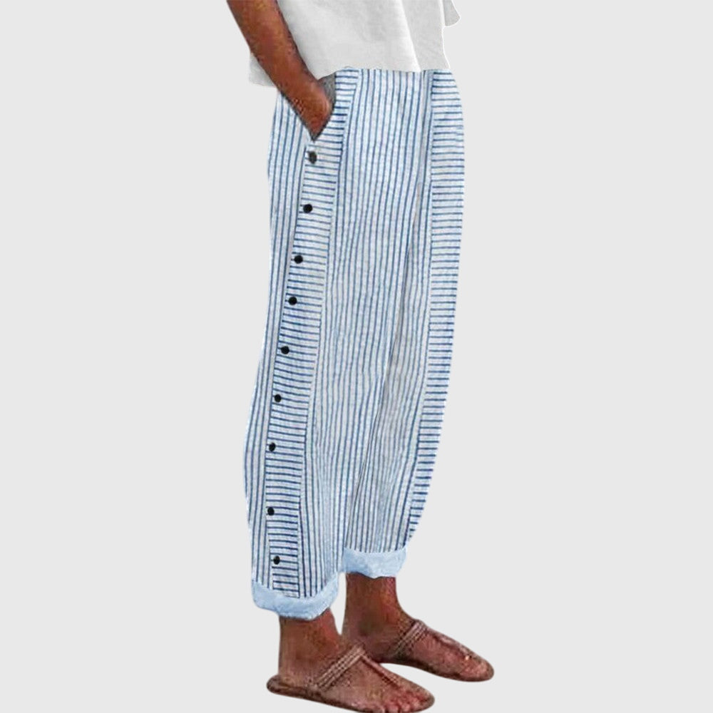 Women's Elastic Waist Wide Leg Pants