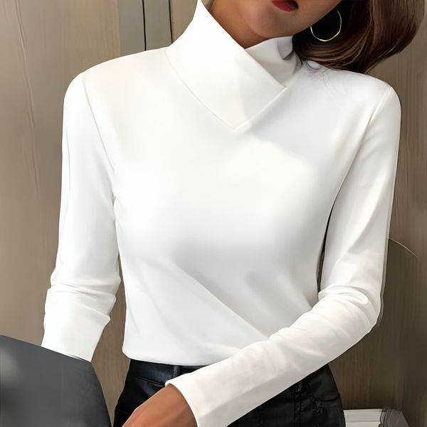 Women's Turtleneck Long Sleeve Top