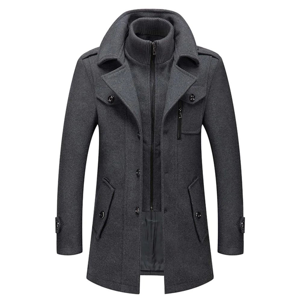 Men's Insulated Structured Classic Overcoat