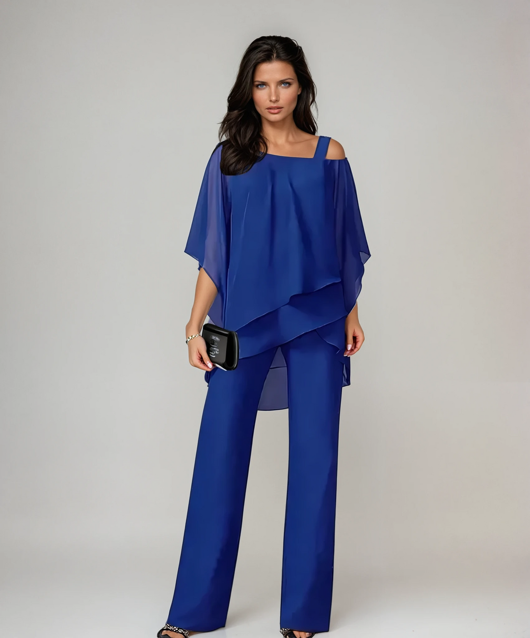 Women's Layered Off Shoulder Wide Leg Set