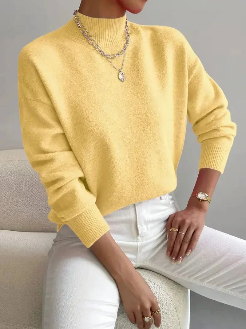 Women's Stand Collar Knit Sweater