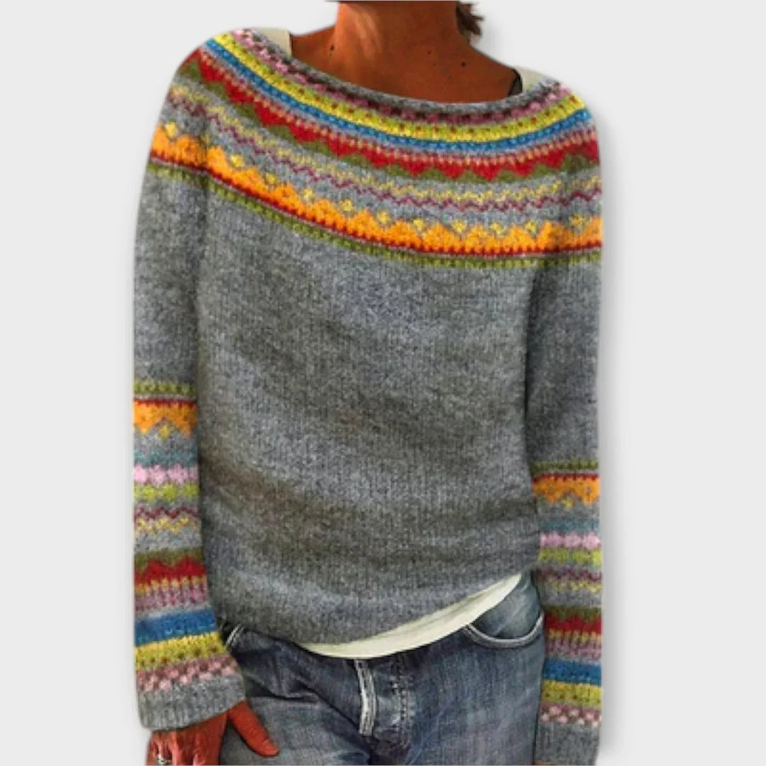 Women's Fair Isle Long Sleeve Sweater